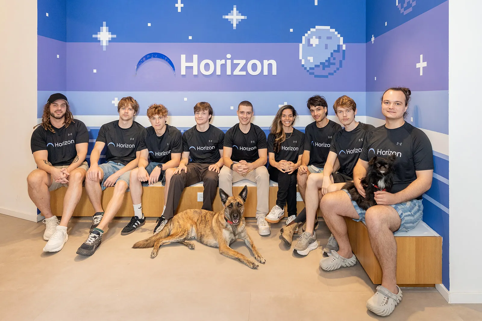 The Horizon team working together