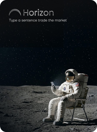 Astronaut on the moon using Horizon